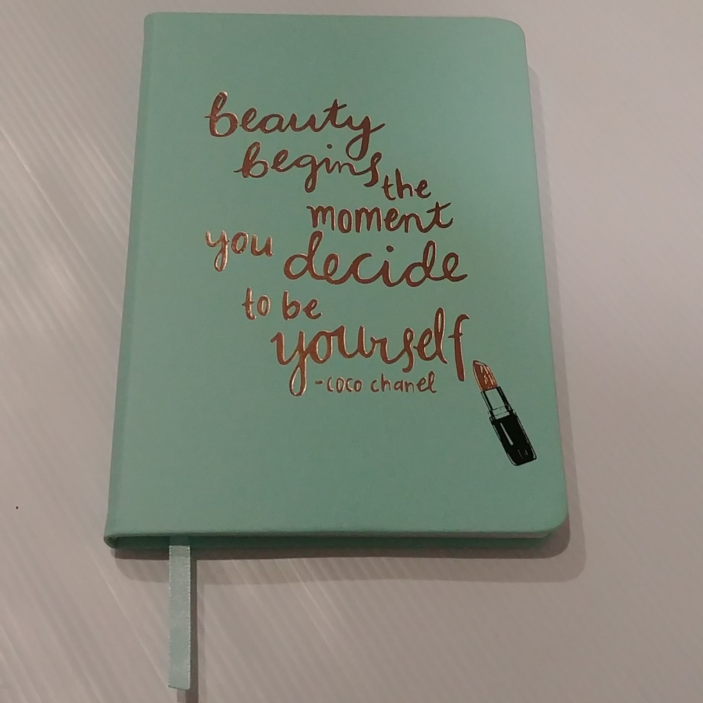 🎉2/$16 NEW 192 Page Journal With Coco Chanel Saying